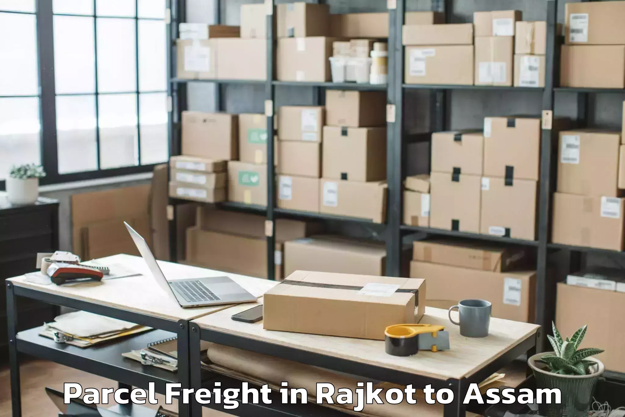 Book Your Rajkot to Jorhat East Parcel Freight Today